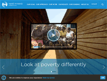 Tablet Screenshot of handinhandinternational.org